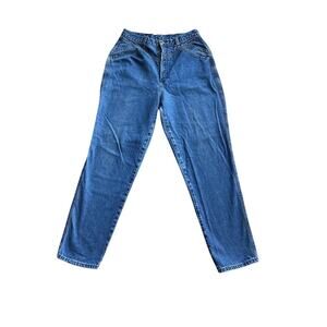 Vintage Rockies High Rise Western Straight Leg Jeans Waist 30 Dark Wash Cowgirl